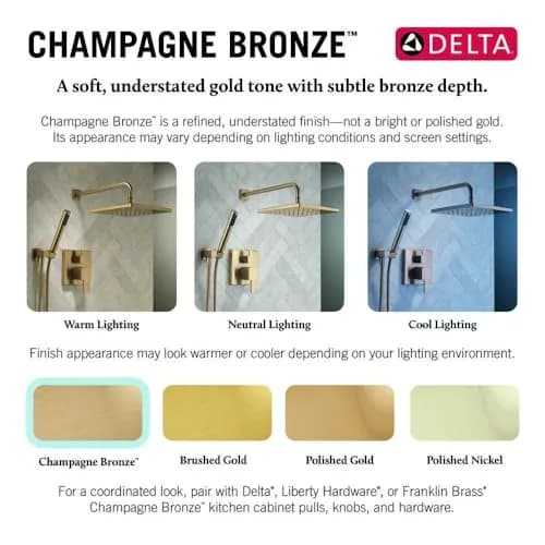 Delta Faucet Trinsic Handheld Shower Head 0.5 in | WaterSense & CALGreen Certified thumbnail 3