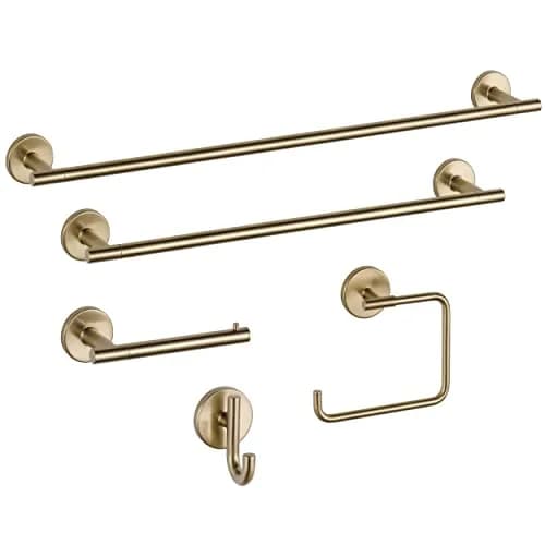 DELTA Single Towel Hook for Bathroom or Kitchen | Champagne Bronze | Trinsic Accessories thumbnail 3