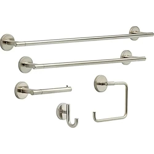 Delta Hand Towel Holder | Square Stainless Steel Ring for Hanging Towels in Kitchen, Bathroom | Trinsic Accessories thumbnail 4