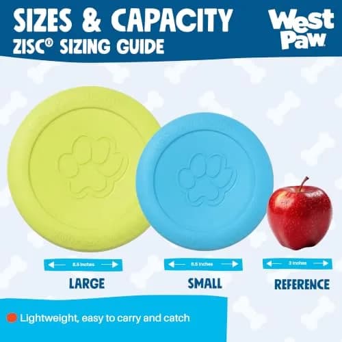 WEST PAW Zisc High-Flying Disc Dog Toy - Large - Glow | Durable, Floatable & Eco-Friendly thumbnail 4