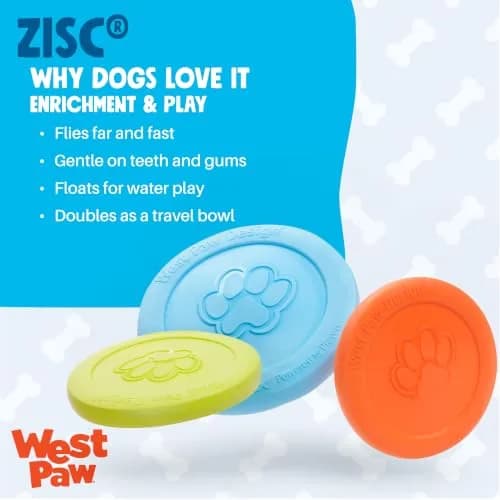 WEST PAW Zisc High-Flying Disc Dog Toy - Large - Glow | Durable, Floatable & Eco-Friendly thumbnail 2