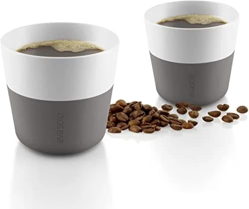 Eva Solo 2 Lungo Tumbler Mugs | Porcelain with Silicone Grip, 8 oz | Danish Design & Reusable thumbnail 2