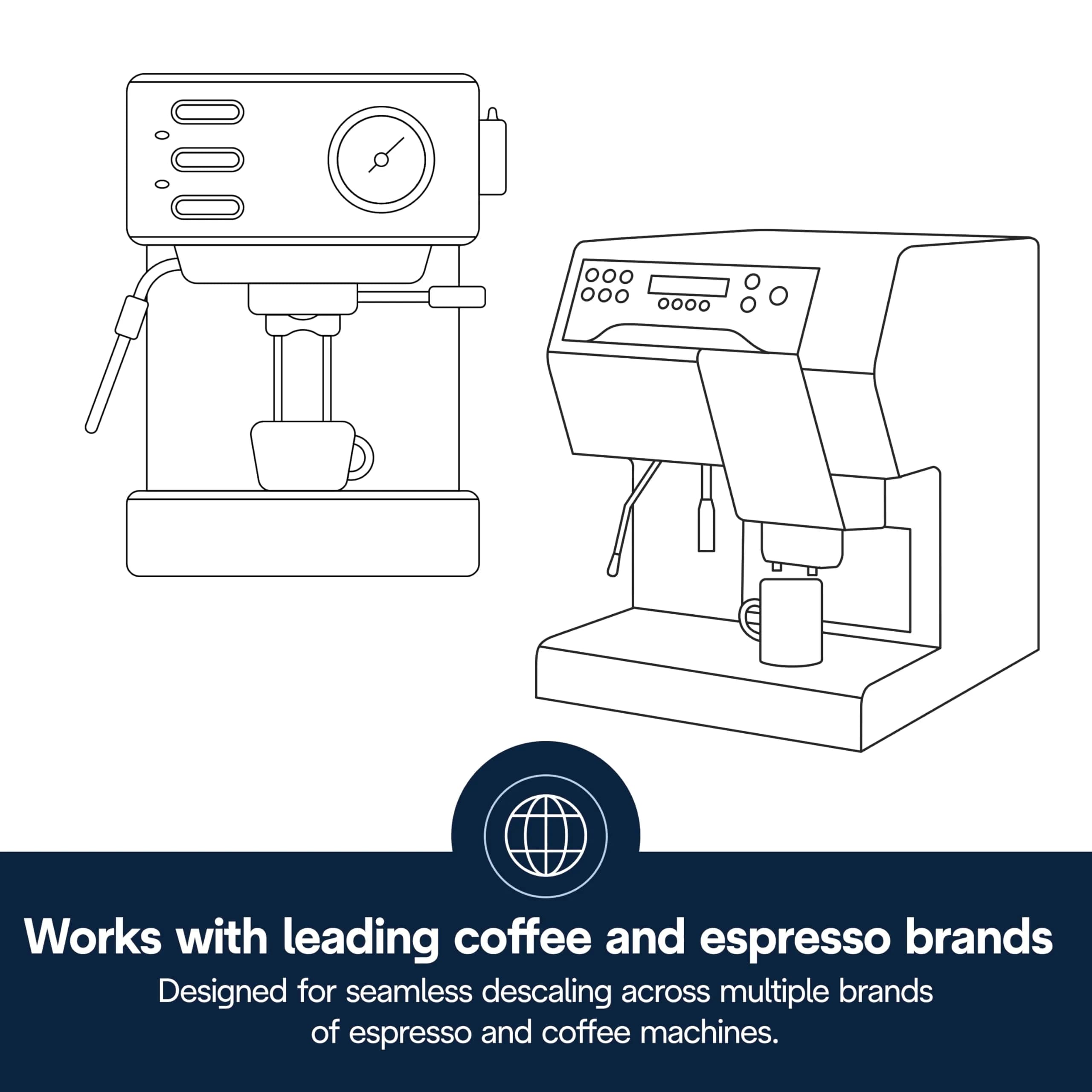 De'Longhi EcoDecalk Universal Descaler 500ml (16.9 Fl Oz) | Coffee Machine Limescale Remover - view 5
