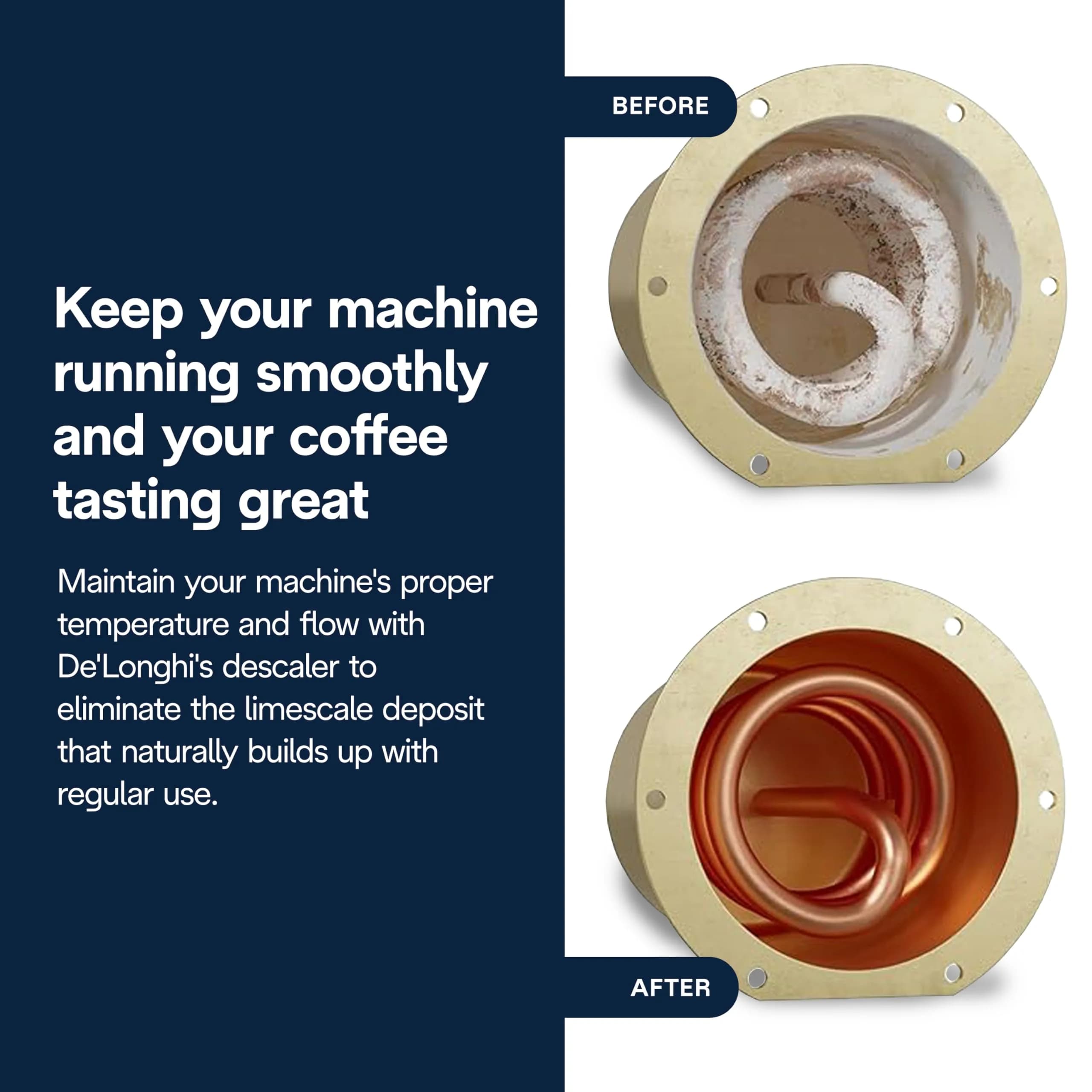 De'Longhi EcoDecalk Universal Descaler 500ml (16.9 Fl Oz) | Coffee Machine Limescale Remover - view 2