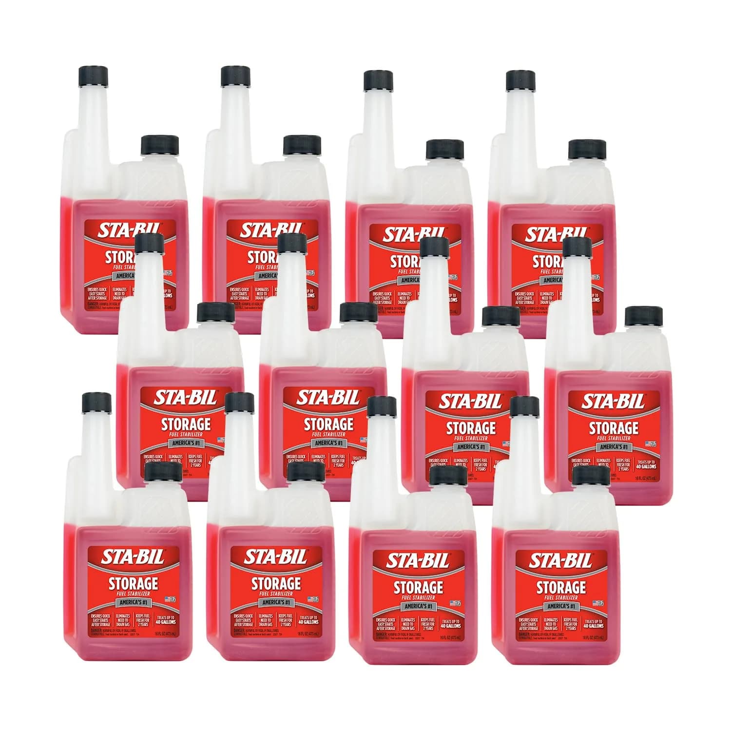 STA-BIL 16 fl oz (12PK) Fuel Stabilizer | Keeps Fuel Fresh for 24 Months - main product image