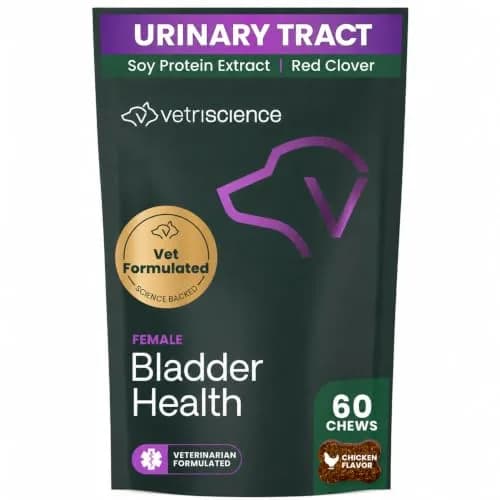 VetriScience Bladder Health Chews for Dogs, Chicken Flavor, 60 Count | Supports Bladder Control & Urinary Health thumbnail 1