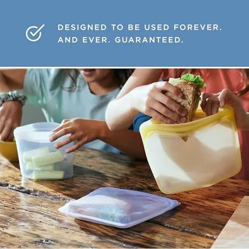 Stasher Premium Reusable Silicone Stand-Up Mini Bag 237ml (8 fl oz) | Leak-Free Pinch-Loc Seal for Food Storage thumbnail 10