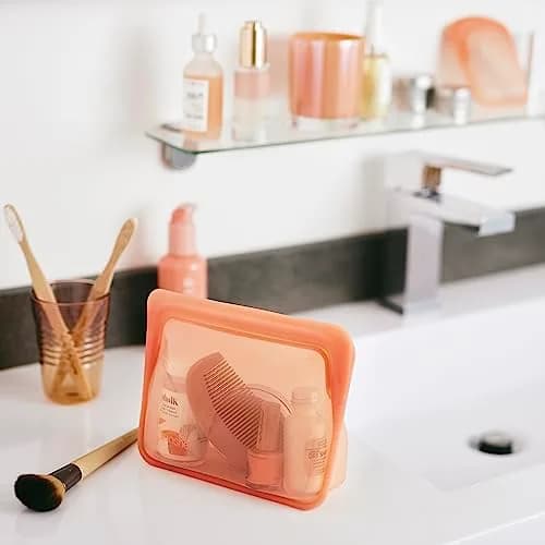 Stasher Premium Reusable Silicone Stand-Up Mini Bag 237ml (8 fl oz) | Leak-Free Pinch-Loc Seal for Food Storage thumbnail 2
