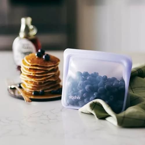 Stasher Premium Reusable Silicone Stand-Up Mini Bag 237ml (8 fl oz) | Leak-Free Pinch-Loc Seal for Food Storage thumbnail 3