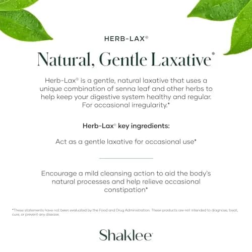 Shaklee Herb-Lax® - Gentle Herbal Formula with Senna Leaf | Supports Digestive Wellness thumbnail 4