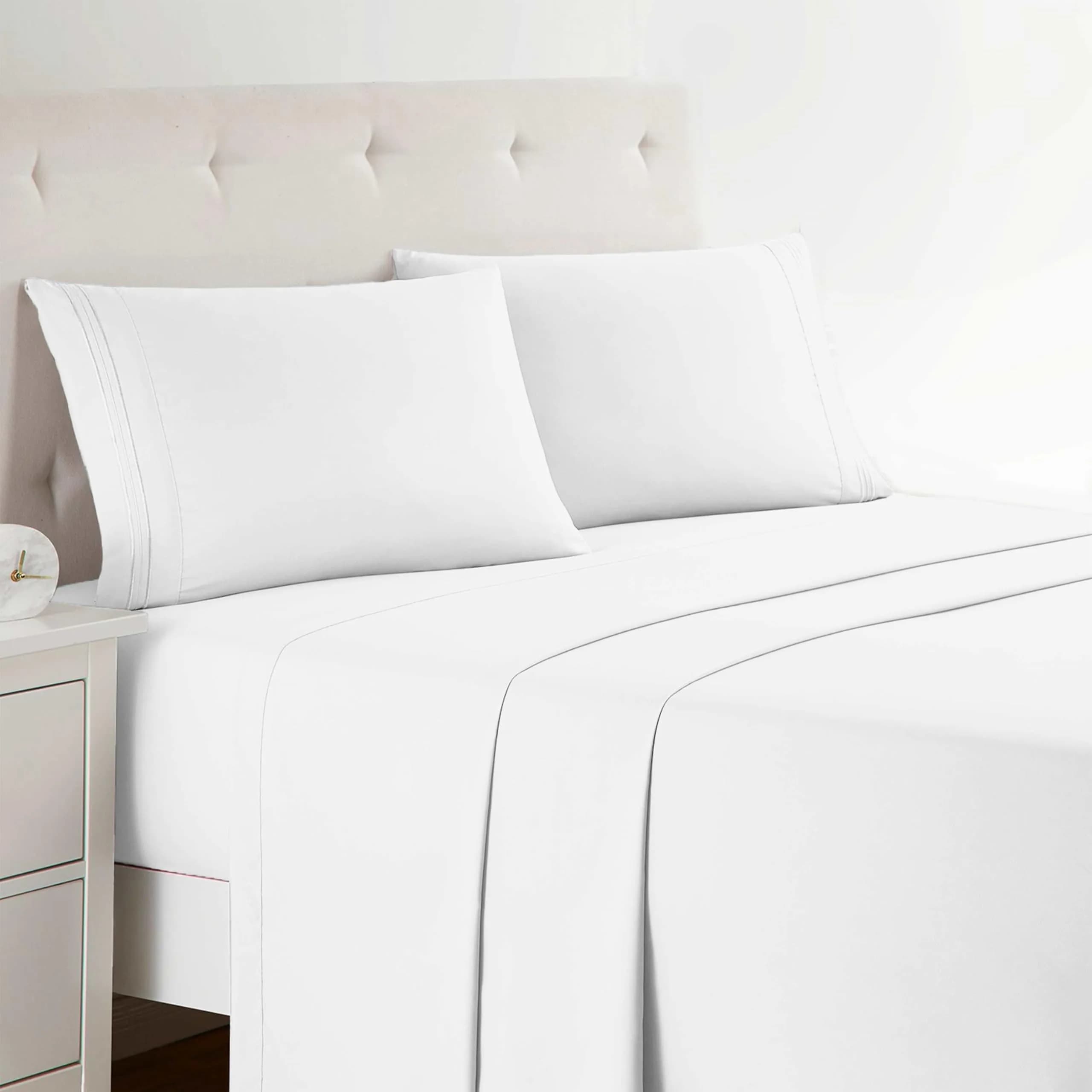Clara Clark Bed Sheets Premier 1800 Series King | Wrinkle & Fade Resistant Microfiber Bedding
