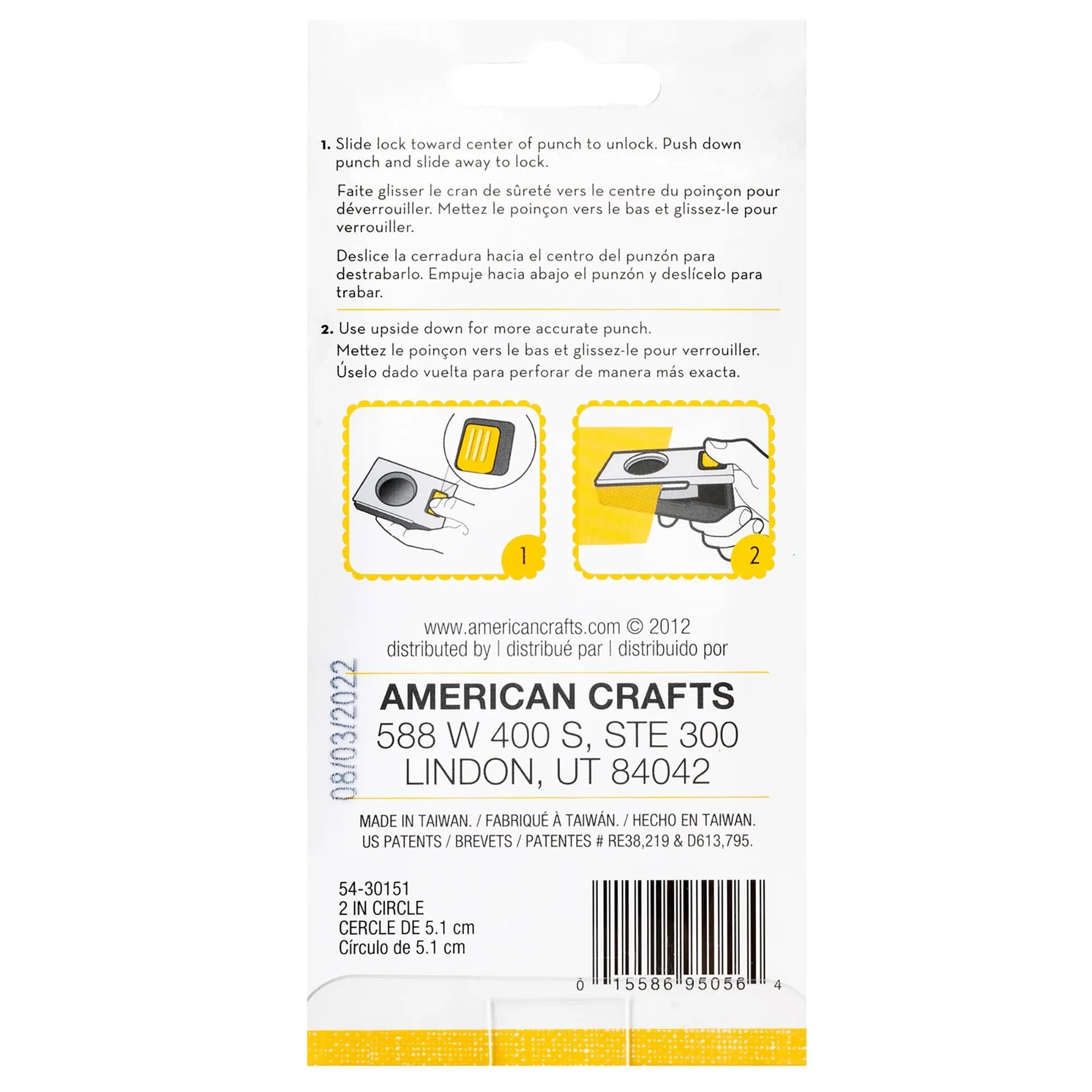 EK Tools 2-inch Metal Paper Punch, Multicolor, 5.08 cm (2 Inch) | Create Precise Circles for Handmade Cards, Scrapbooking, Gift Tags - view 3
