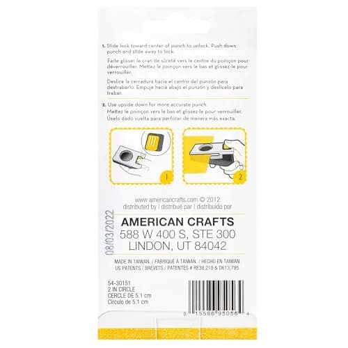 EK Tools 2-inch Metal Paper Punch, Multicolor, 5.08 cm (2 Inch) | Create Precise Circles for Handmade Cards, Scrapbooking, Gift Tags thumbnail 3