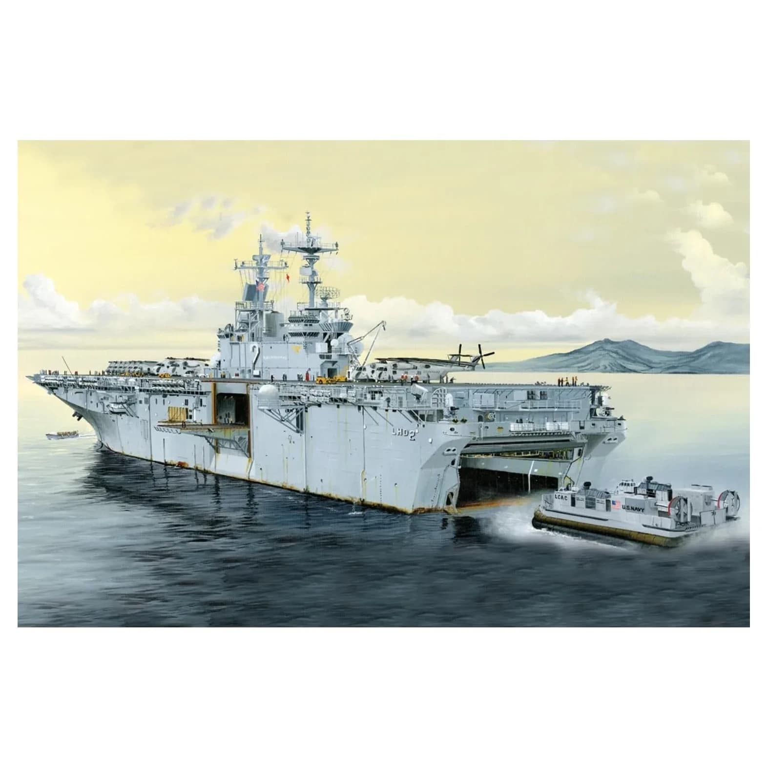Hobby Boss USS Essex LHD-2 Model Building Kit 1/700 Scale | 600+ Pieces for Detailed Assembly - main product image