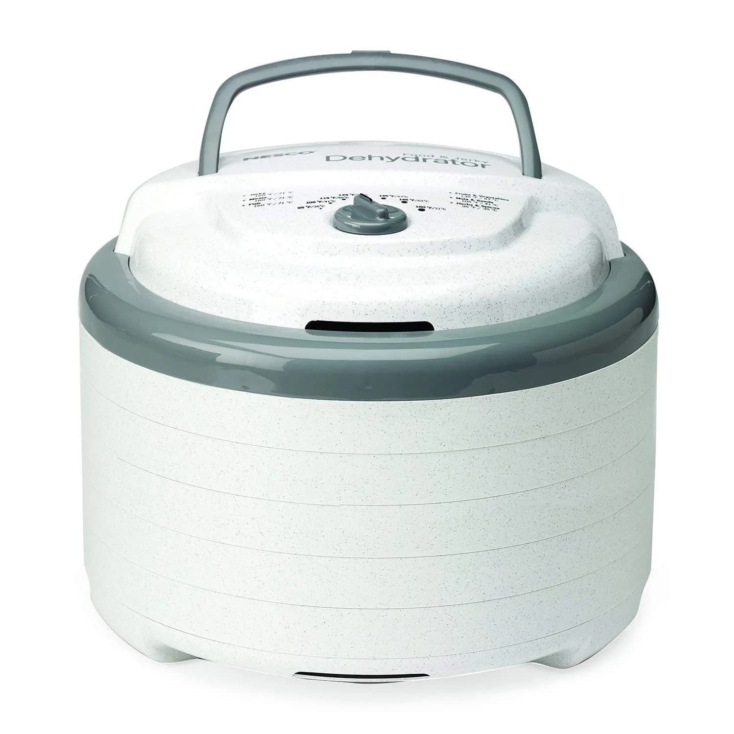 NESCO FD-75A Snackmaster Pro Food Dehydrator 600W | 5 Trays Expandable to 12, Gray — Dehydrator