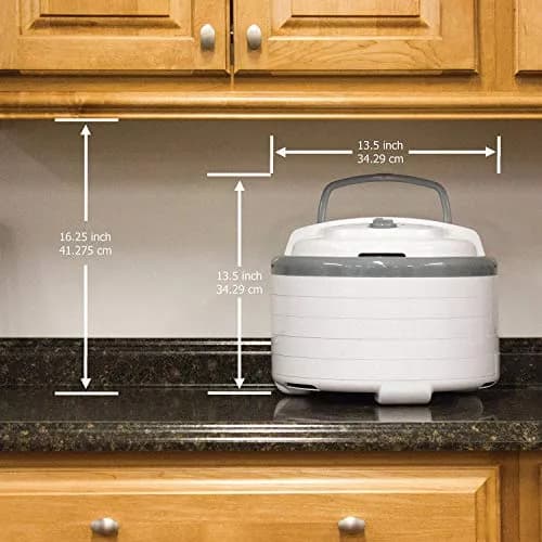 NESCO FD-75A Snackmaster Pro Food Dehydrator 600W | 5 Trays Expandable to 12, Gray thumbnail 5