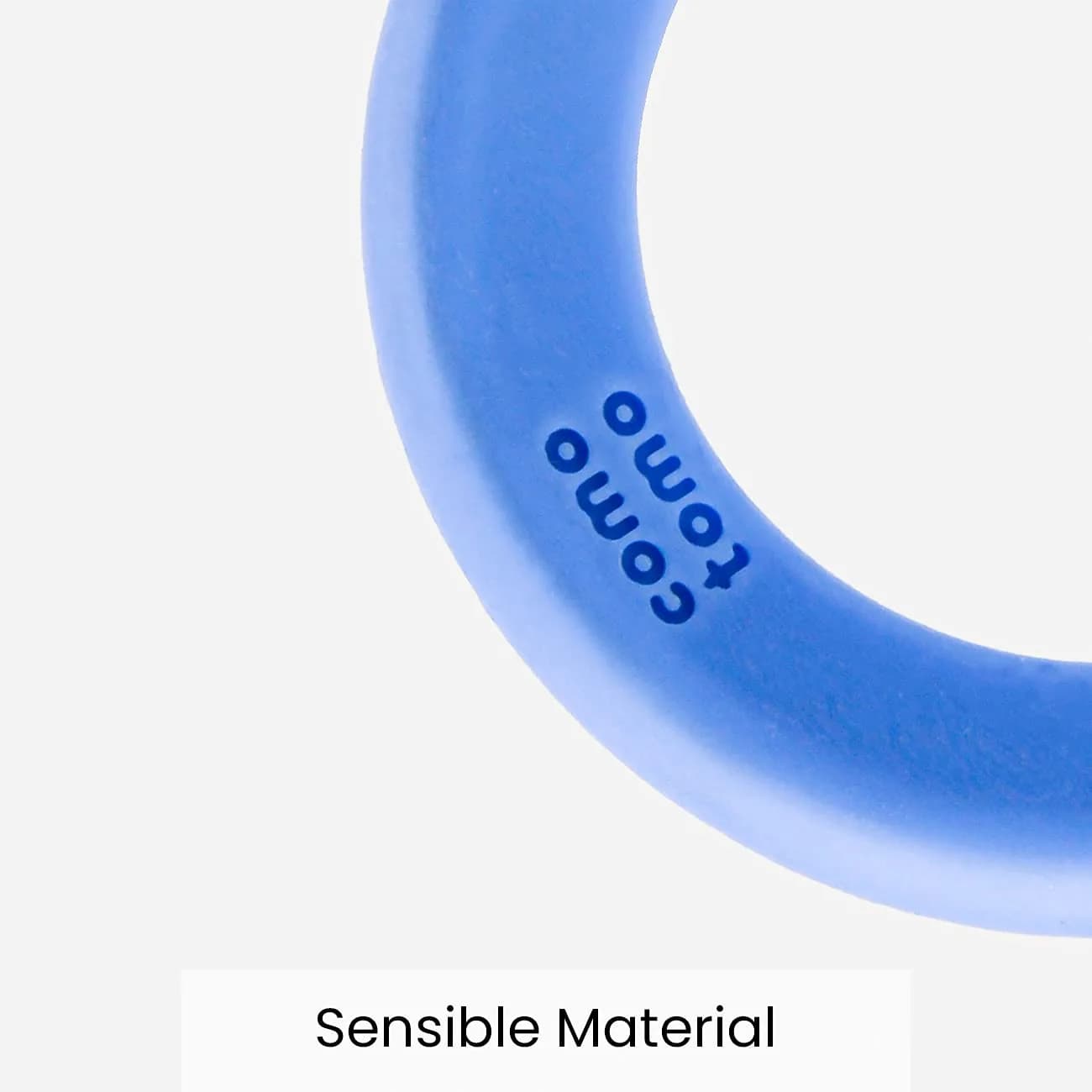 Comotomo Silicone Baby Teether, Blue | BPA-Free, Food-Grade Silicone, Mimics Baby Fingers - view 5