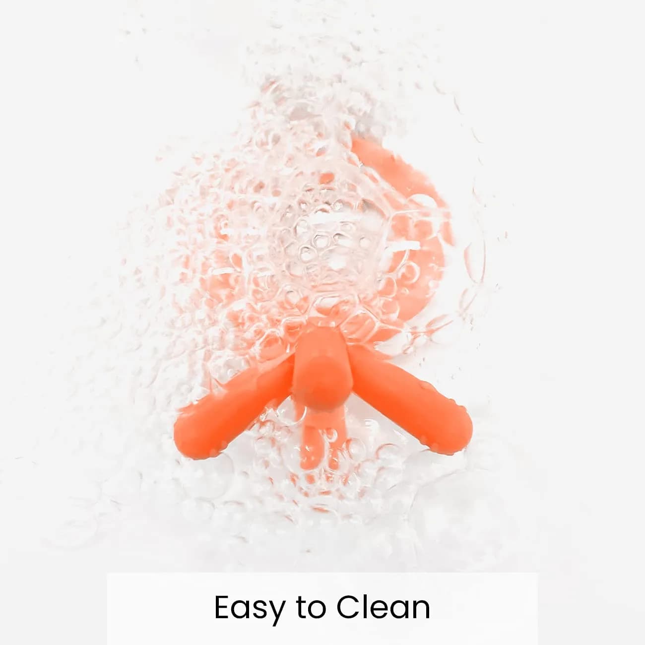 Comotomo Silicone Baby Teether, Orange | BPA-Free, Food-Grade Silicone - view 6