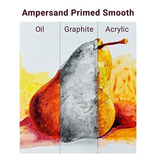 Ampersand Artist Panel Primed Smooth Surface 11x14 Inch (27.9cm x 35.7cm) | Rigid MDF Board for Acrylic, Oil, Mixed Media thumbnail 4