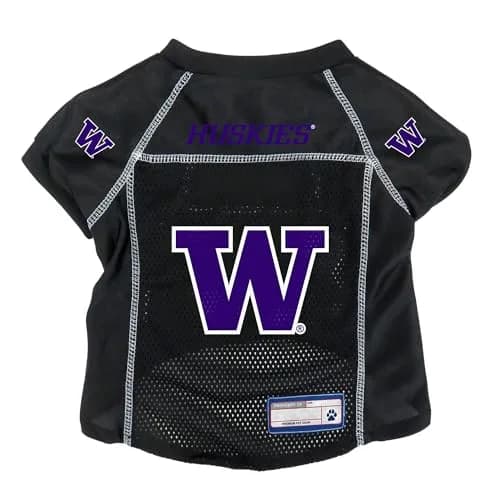 Littlearth NCAA Washington Huskies Basic Pet Jersey, Small | Team Color, Officially Licensed thumbnail 1