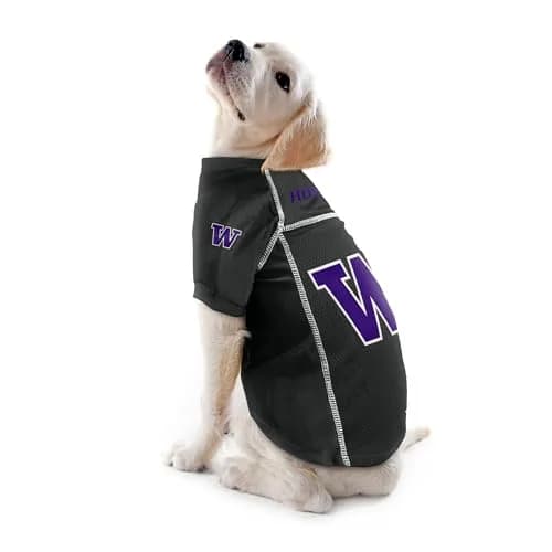 Littlearth NCAA Washington Huskies Basic Pet Jersey, Small | Team Color, Officially Licensed thumbnail 3