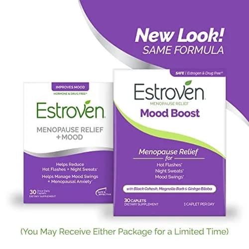 Estroven Mood Boost for Menopause Relief Supplement for Women, 30 Count | Supports Mood, Sleep & Hot Flashes thumbnail 3