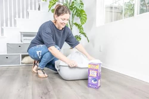Fresh Kitty Super Jump Litter Box Liners 25in Jumbo Drawstring Scented | Heavy-Duty Leak-Proof Pet Bag thumbnail 6