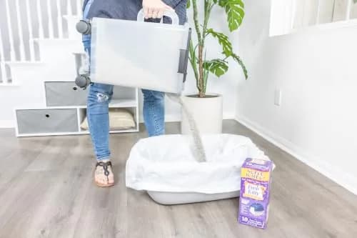 Fresh Kitty Super Jump Litter Box Liners 25in Jumbo Drawstring Scented | Heavy-Duty Leak-Proof Pet Bag thumbnail 7