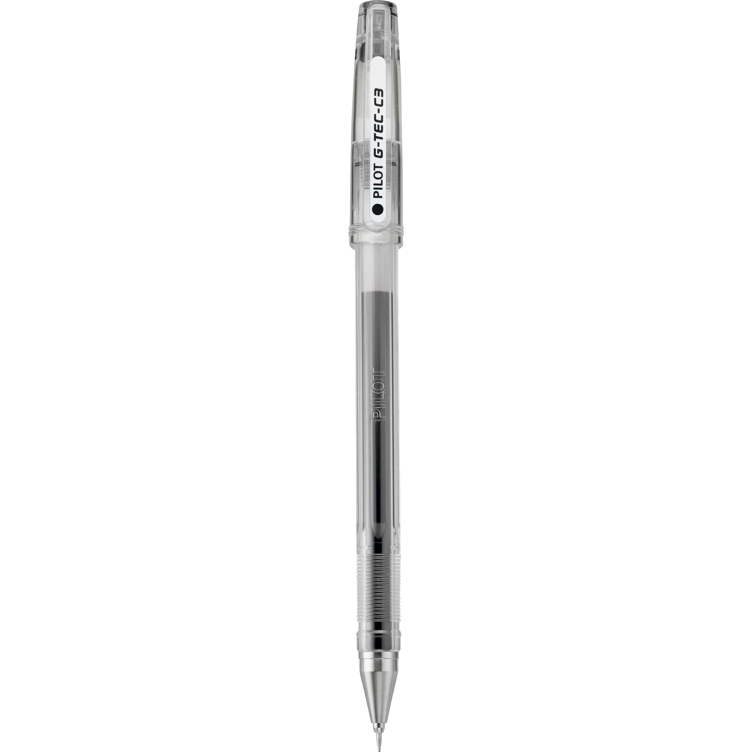 PILOT G-Tec-C Gel Ink Pens Micro Fine Point 0.3mm Black Ink 12-Pack | Smooth Ink Flow Writing Instrument — Black Ink