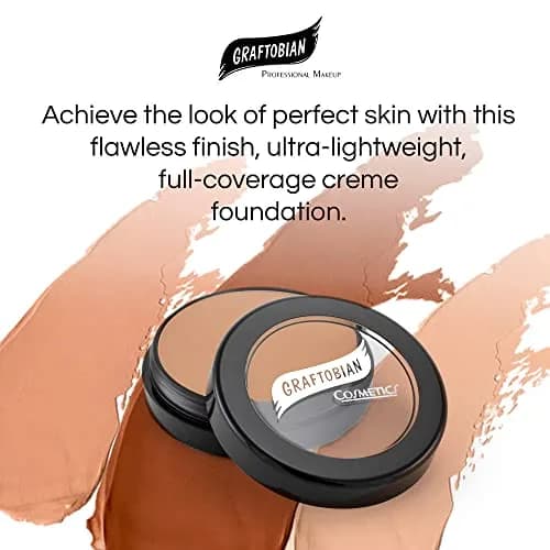 Graftobian HD Glamour Crème Foundation 0.5 oz (14.17 g) Butterscotch | Full Coverage Makeup for All Skin Types thumbnail 2