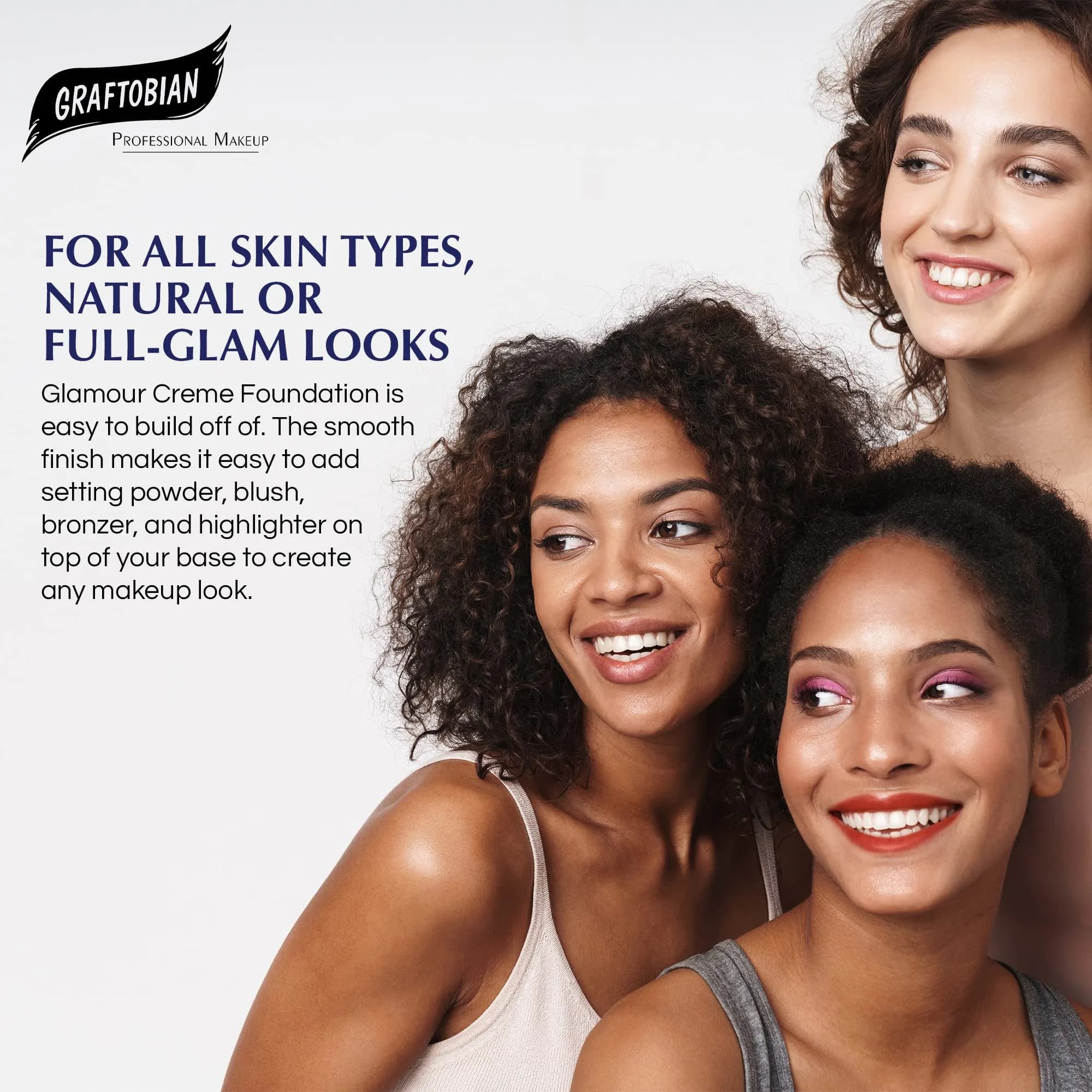 Graftobian HD Glamour Crème Foundation 0.5 oz (14.17 g) Butterscotch | Full Coverage Makeup for All Skin Types - view 3