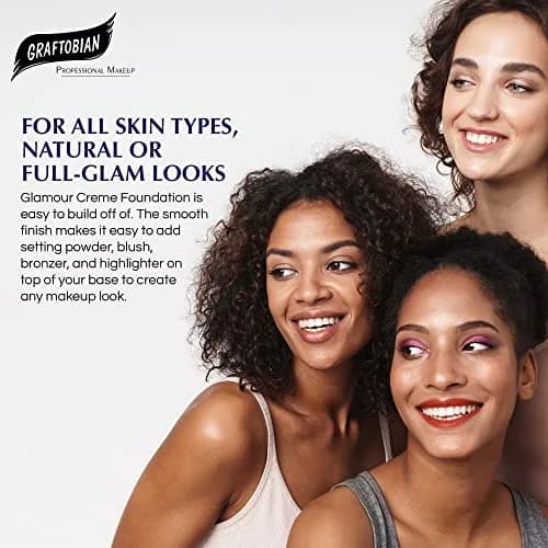Graftobian HD Glamour Crème Foundation 0.5 oz (14.17 g) Butterscotch | Full Coverage Makeup for All Skin Types thumbnail 3
