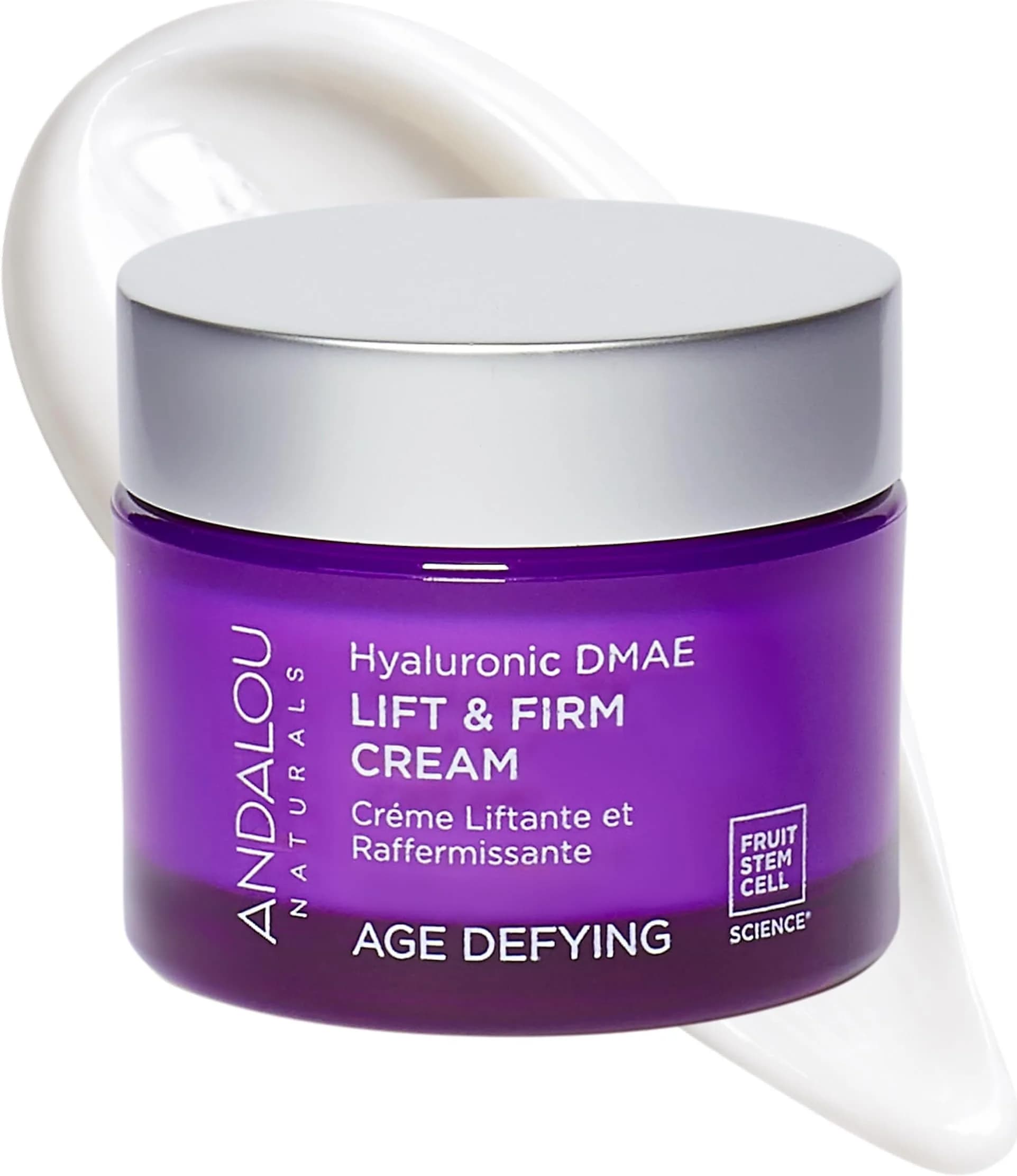 Andalou Naturals Hyaluronic DMAE Lift & Firm Skin Cream 50ml (1.7 Fl Oz) | Age Defying Face Moisturizer with Hyaluronic Acid thumbnail 1