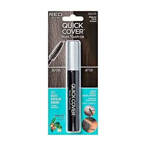 Red by Kiss Quick Cover Root Touch Up Mascara 0.24oz | Water-Resistant Gray Concealer with Jojoba Oil thumbnail 1