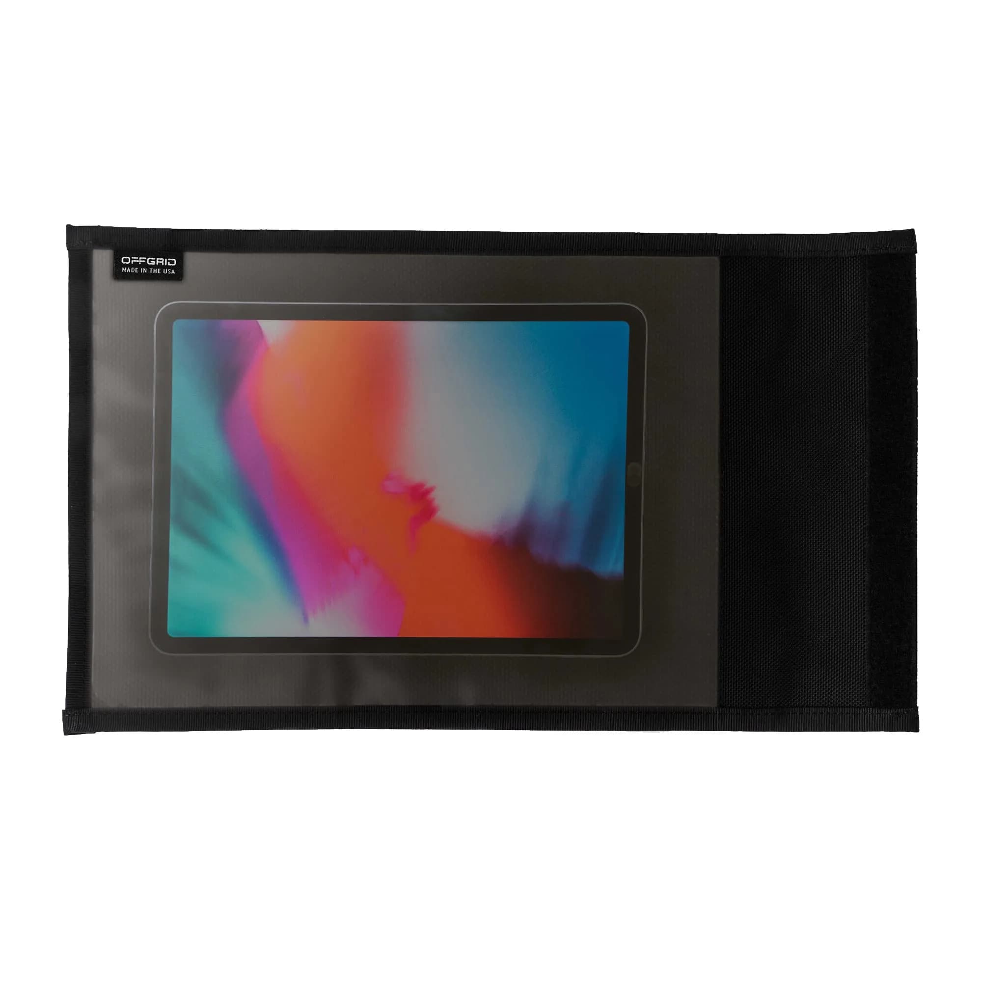 OffGrid by EDEC Tablet Faraday Bag with Window - Signal Blocking, Anti-Tracking, EMP Protection - 16" x 9.5" | Forensic Grade Shielding — Tablet w/ Window