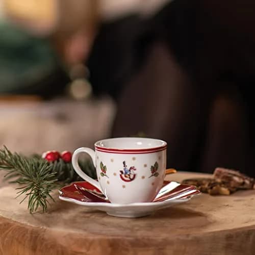 Villeroy & Boch Toy's Delight Demi Cup 100ml | Festive Porcelain Espresso Mug with Handle thumbnail 4