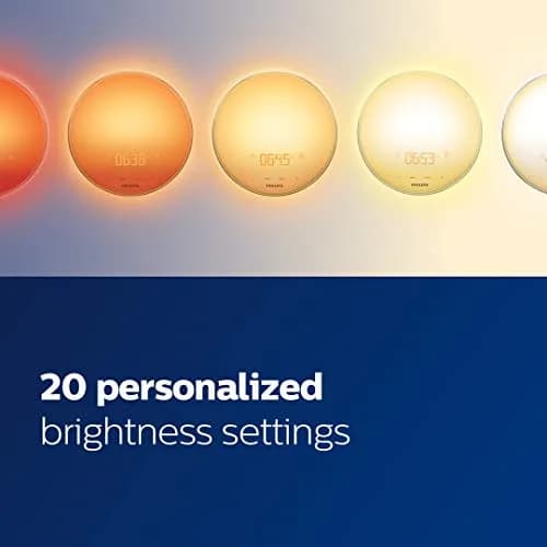 Philips Wake-Up Light, Colored Sunrise & Sunset Simulation, 5 Natural Sounds, FM Radio & Reading Lamp, Tap Snooze, HF3520/60 thumbnail 5