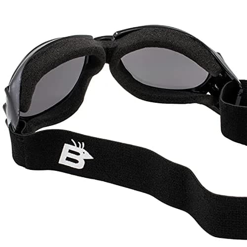Birdz Eagle Motorcycle Goggles Black Frame Mirrored Brown Lens | 100% UVA/UVB Protection for Long Rides thumbnail 8
