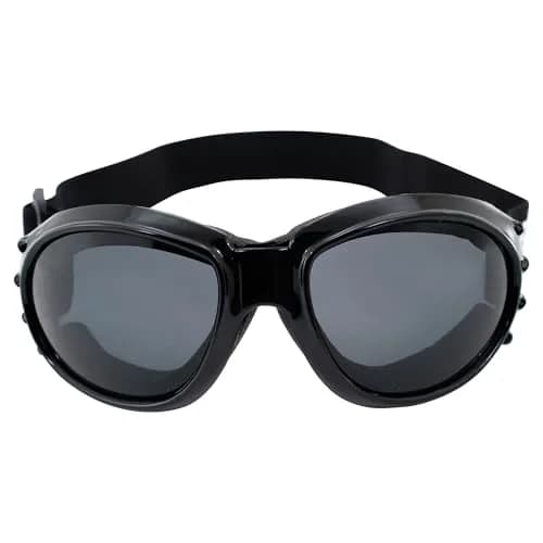 Birdz Eagle Motorcycle Goggles Black Frame Mirrored Brown Lens | 100% UVA/UVB Protection for Long Rides thumbnail 2
