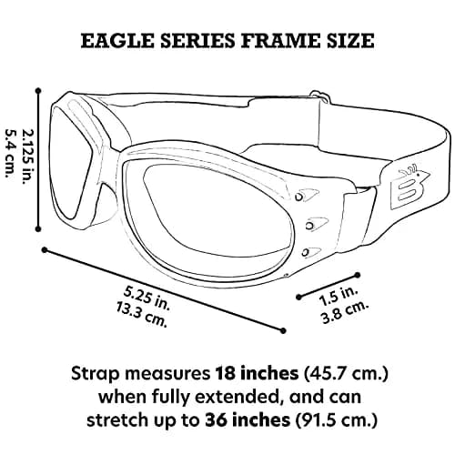 Birdz Eagle Motorcycle Goggles Black Frame Mirrored Brown Lens | 100% UVA/UVB Protection for Long Rides thumbnail 5