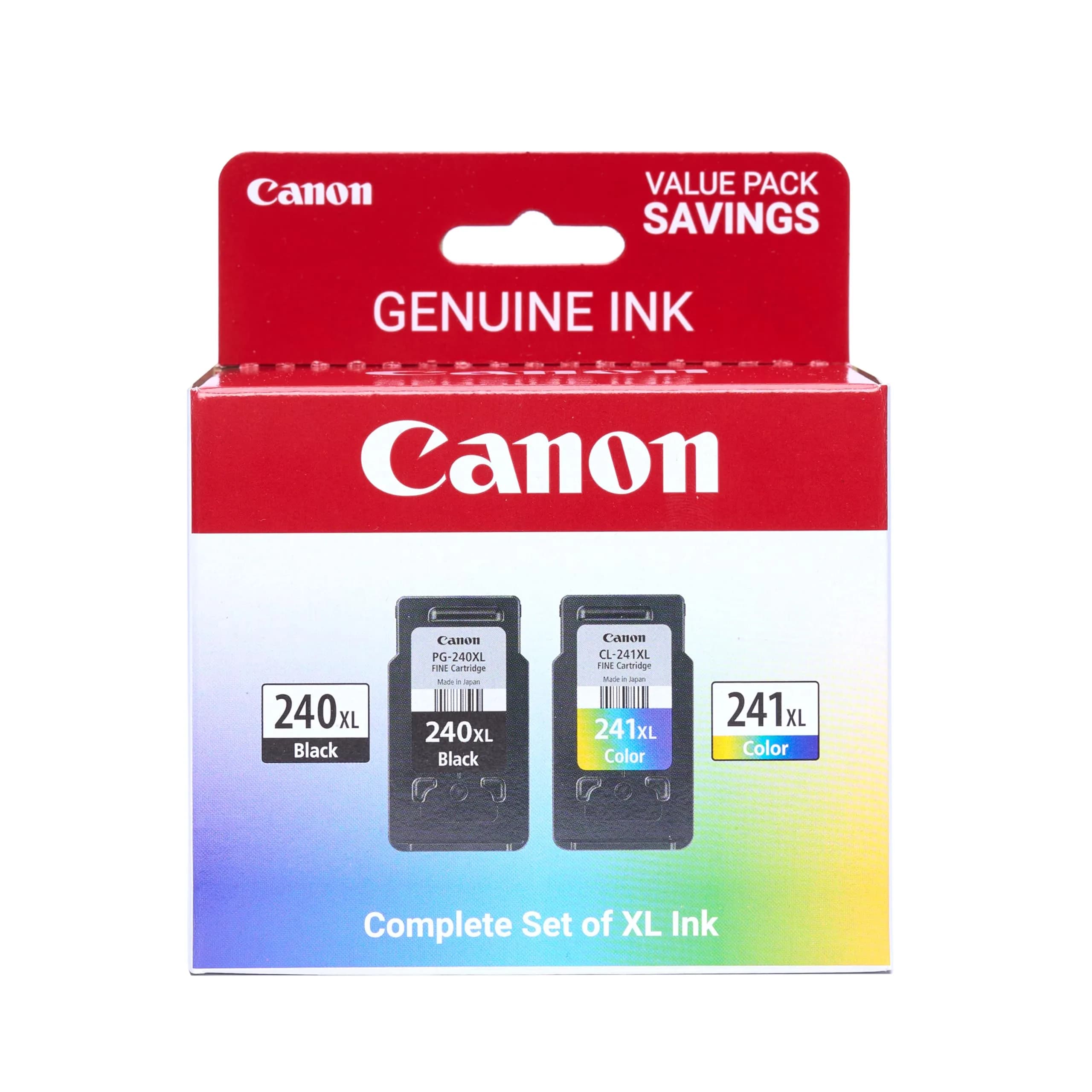 Canon PG-240XXL Genuine Black Ink Cartridge, XXL Size | Fade-Resistant Ink for Crisp Documents - Extra Large / Black XL + CMYK XL - main product image