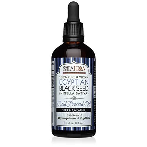 Shea Terra Egyptian Black Seed Oil, Certified Organic, 3.38 oz | Cold-Pressed & Unrefined for Skin & Hair thumbnail 1