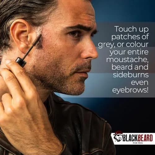 Blackbeard for Men Instant Beard Color Dark Brown 0.4 Fl Oz (11.8 ml) | Dye-Free, Hypoallergenic, All-Day Wear thumbnail 7