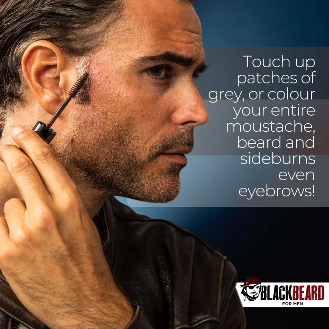 Blackbeard for Men Instant Beard Color Dark Brown 0.4 Fl Oz (11.8 ml) | Dye-Free, Hypoallergenic, All-Day Wear - view 7