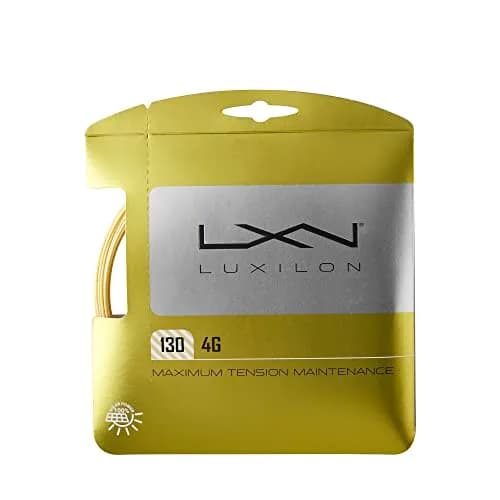 Luxilon 4G 130 Tennis String - Set, Gold | Durable, Power & Spin for Pro & Amateur Players thumbnail 1