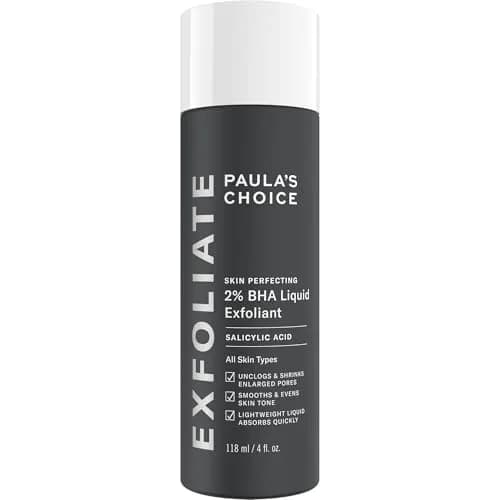 Paula's Choice SKIN PERFECTING 2% BHA Liquid Salicylic Acid Exfoliant, Facial Exfoliant for Blackheads, Enlarged Pores, Wrinkles & Fine Lines, 4 oz Bottle - main product image