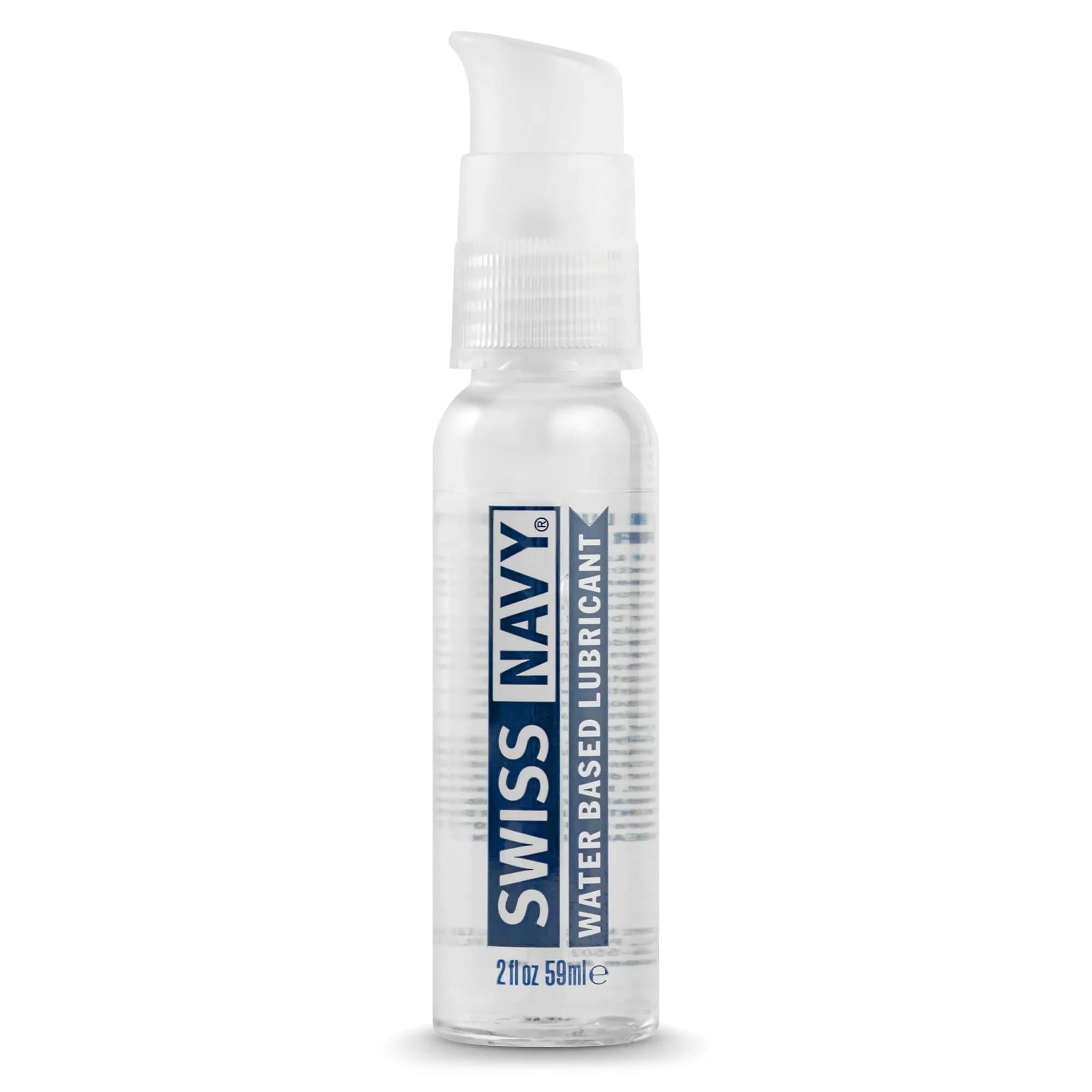 Swiss Navy Water-Based Lubricant - 2 oz | Gel with Slickness & Travel-Friendly Locking Pump — 2 Fl Oz