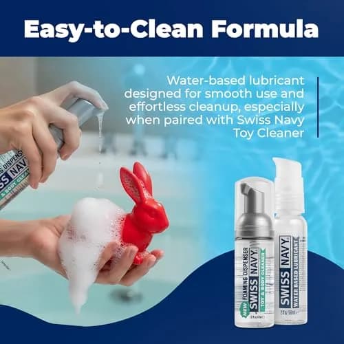 Swiss Navy Water-Based Lubricant - 2 oz | Gel with Slickness & Travel-Friendly Locking Pump thumbnail 7