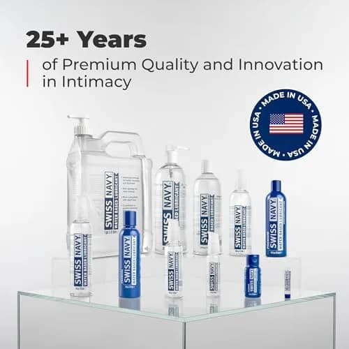 Swiss Navy Water-Based Lubricant - 2 oz | Gel with Slickness & Travel-Friendly Locking Pump thumbnail 8