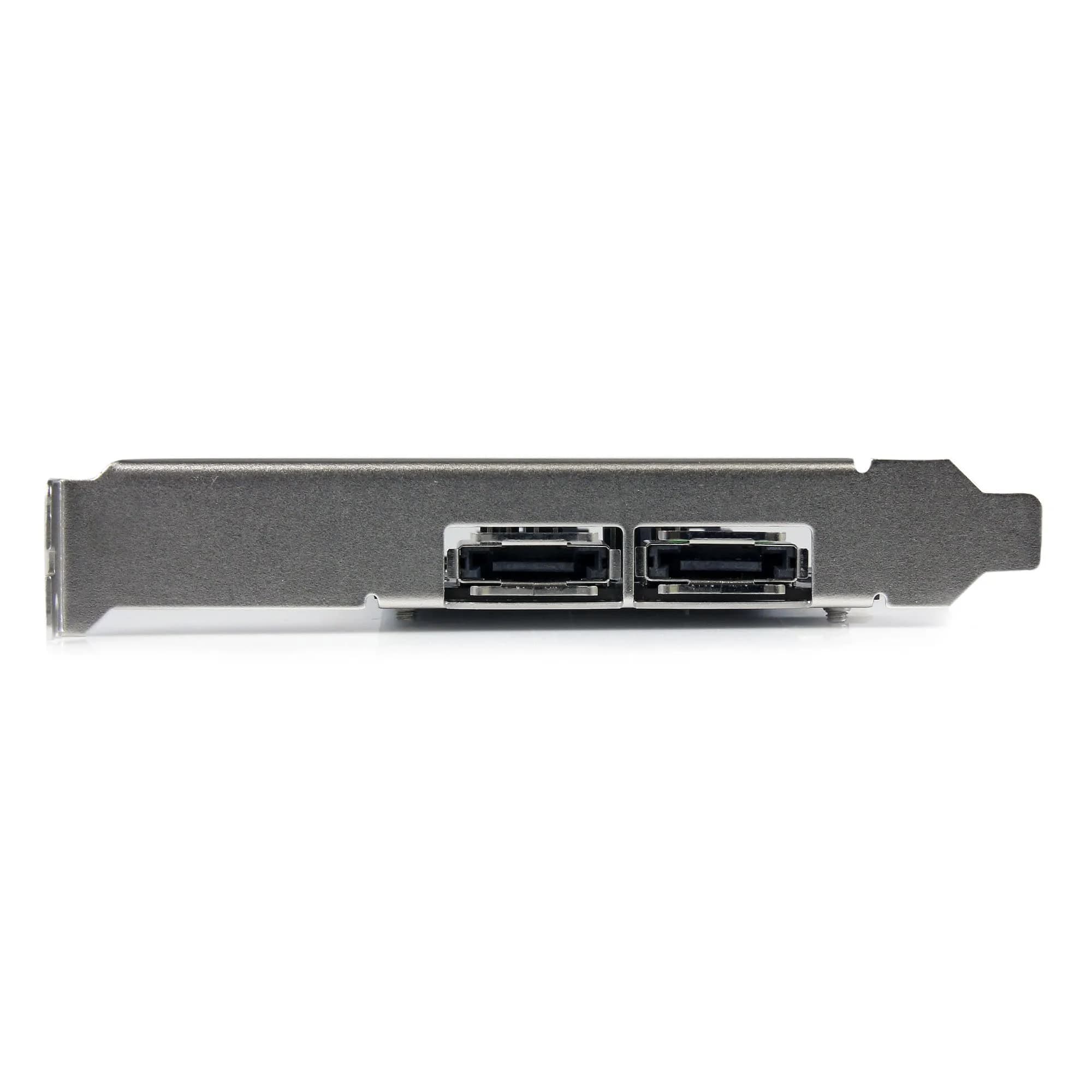 StarTech.com 2-Port PCI Express SATA 6Gbps eSATA Controller Card with Internal/External Connectivity - view 4